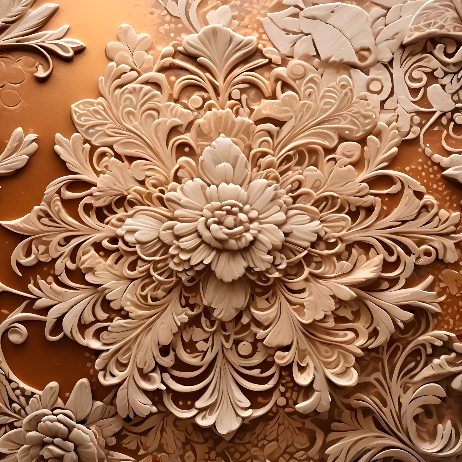 Ancient Italian Street Scenes in Sgraffito Style