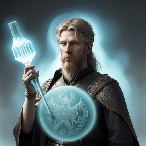 Viking prince 8th century England marching to war. Medieval ...