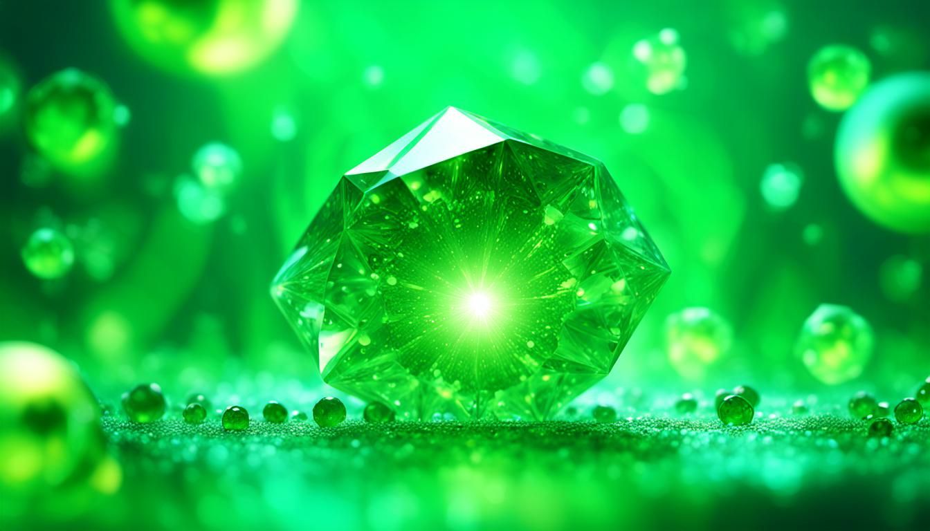 Sparkling Peridot Shape in Simulated Micro Universe