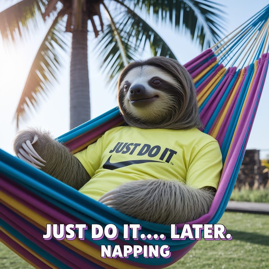 Just Do It... Later. Napping.
