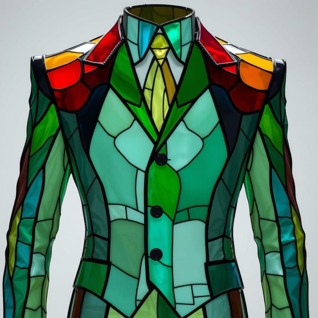 Stained Glass Suit in Vibrant Colors