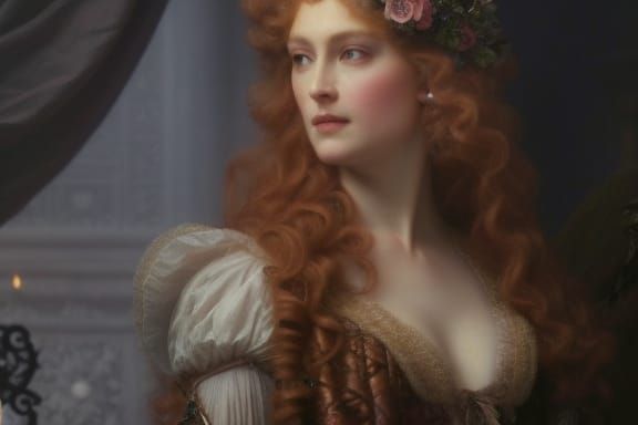 Princess Briar Rose in Rococo Style