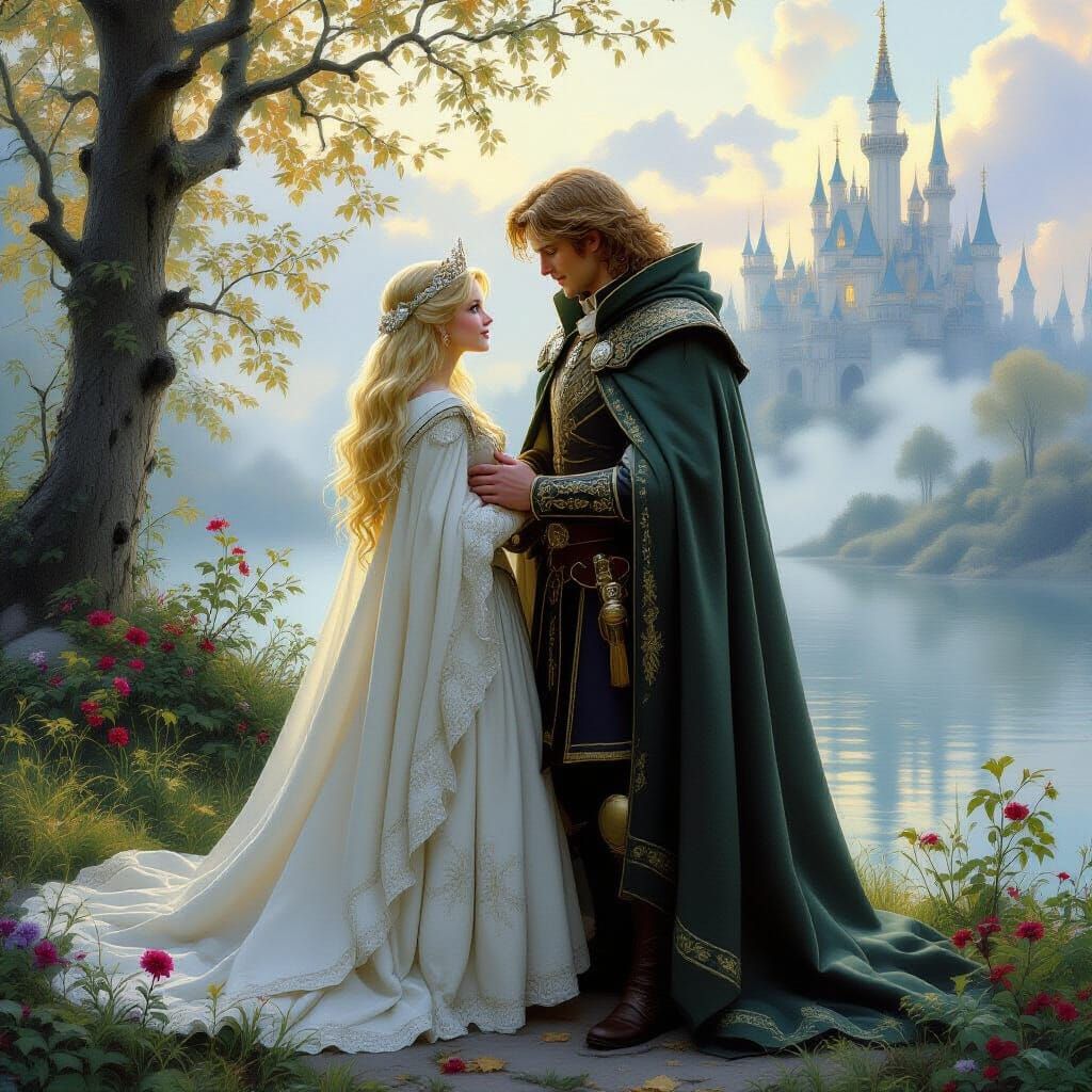 Fantasy Princess Reunites with Brother in Ethereal Style