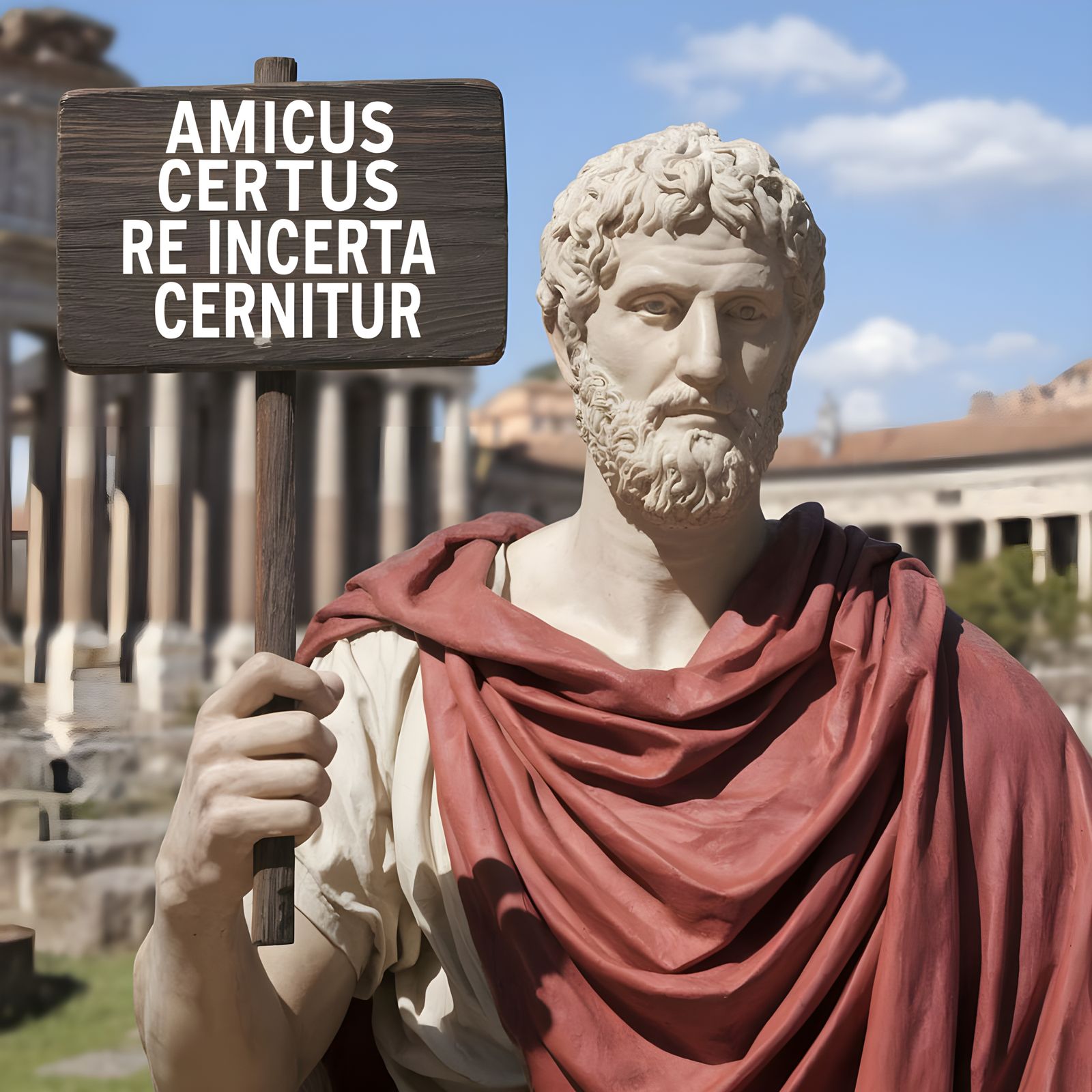 Ancient Roman Philosopher in the Forum