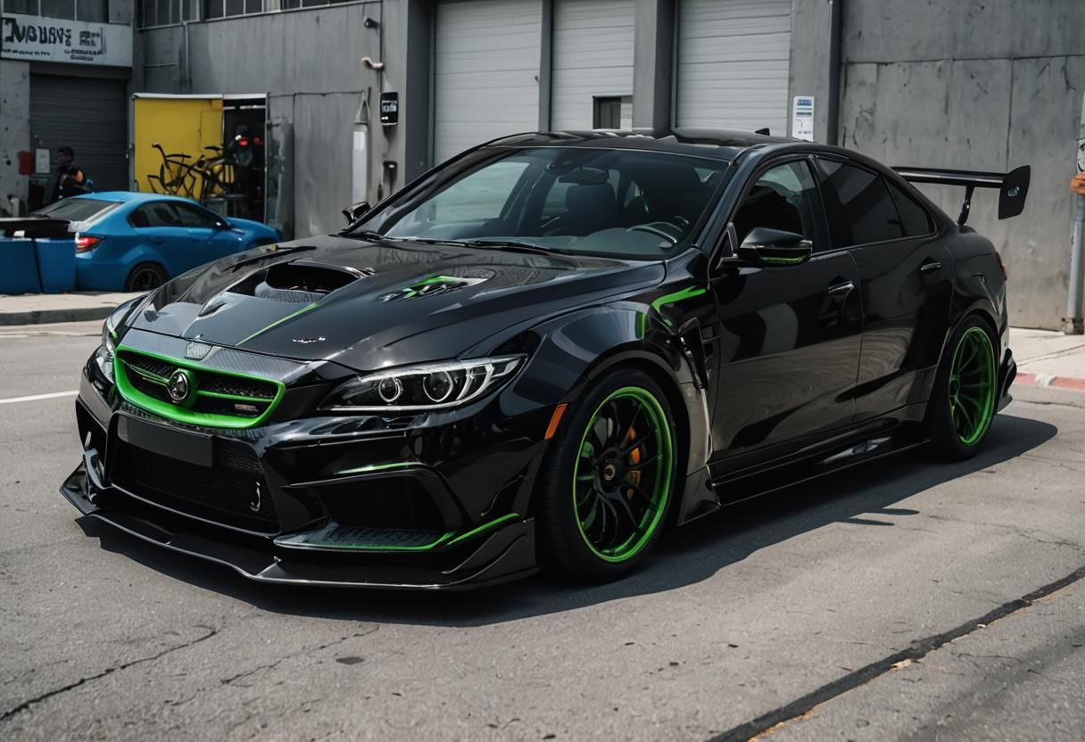 Insane Wide Body Kit on Futuristic Concept Car