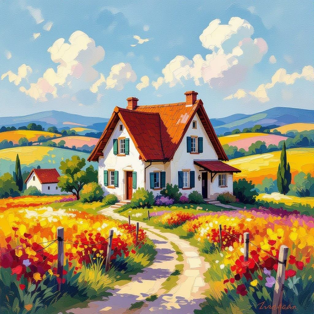Cozy Storybook House Amidst Rolling Hills
