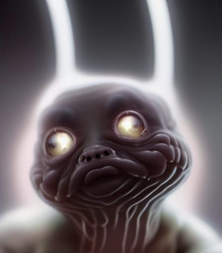 Horrific Pale Cave Salamander in Extreme Detail