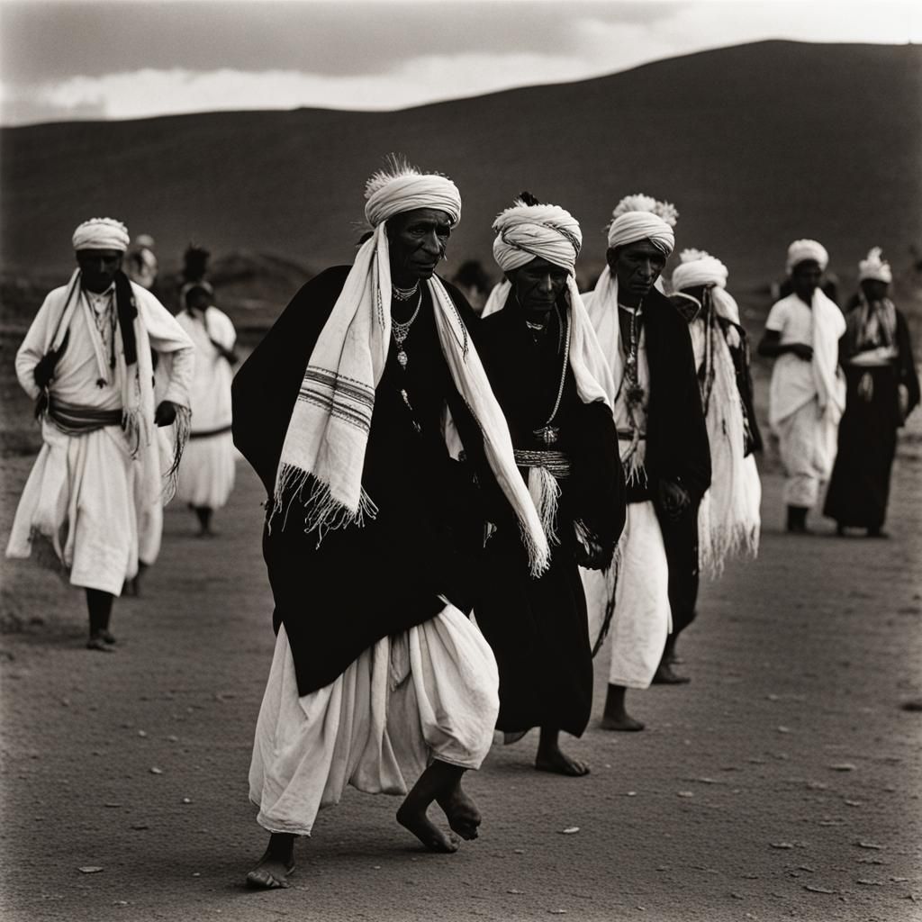 Indian Ghost Dance: Spiritual Movement in Black and White