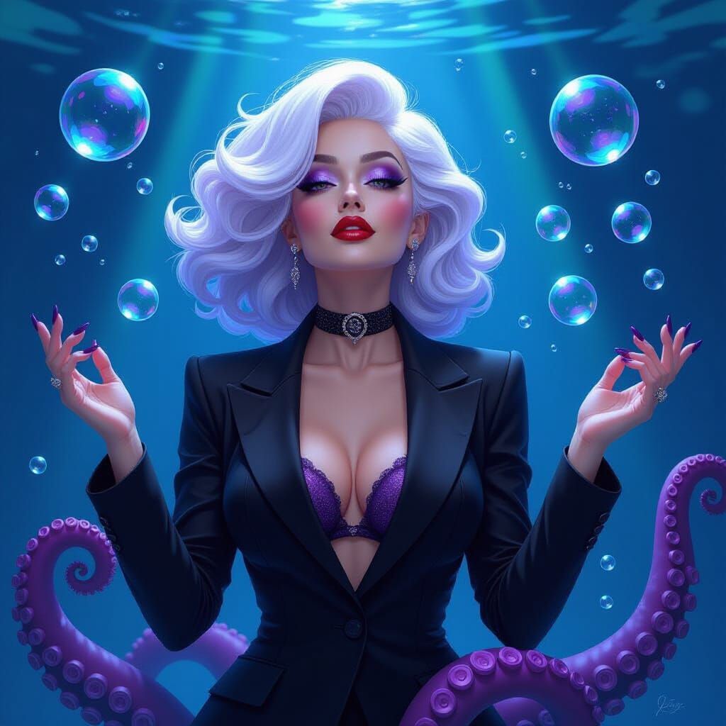 Ursula's Cosmic Blazer with Ethereal Underwater Glow