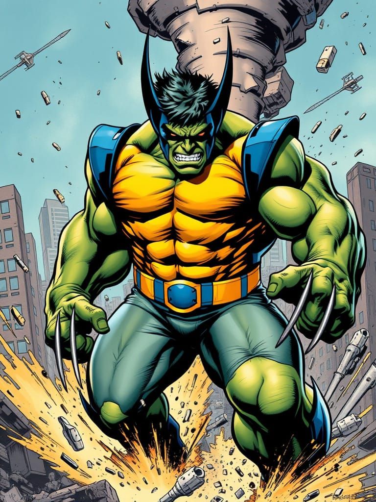 Hulkverine: A Cosmic Clash of Strength and Steel