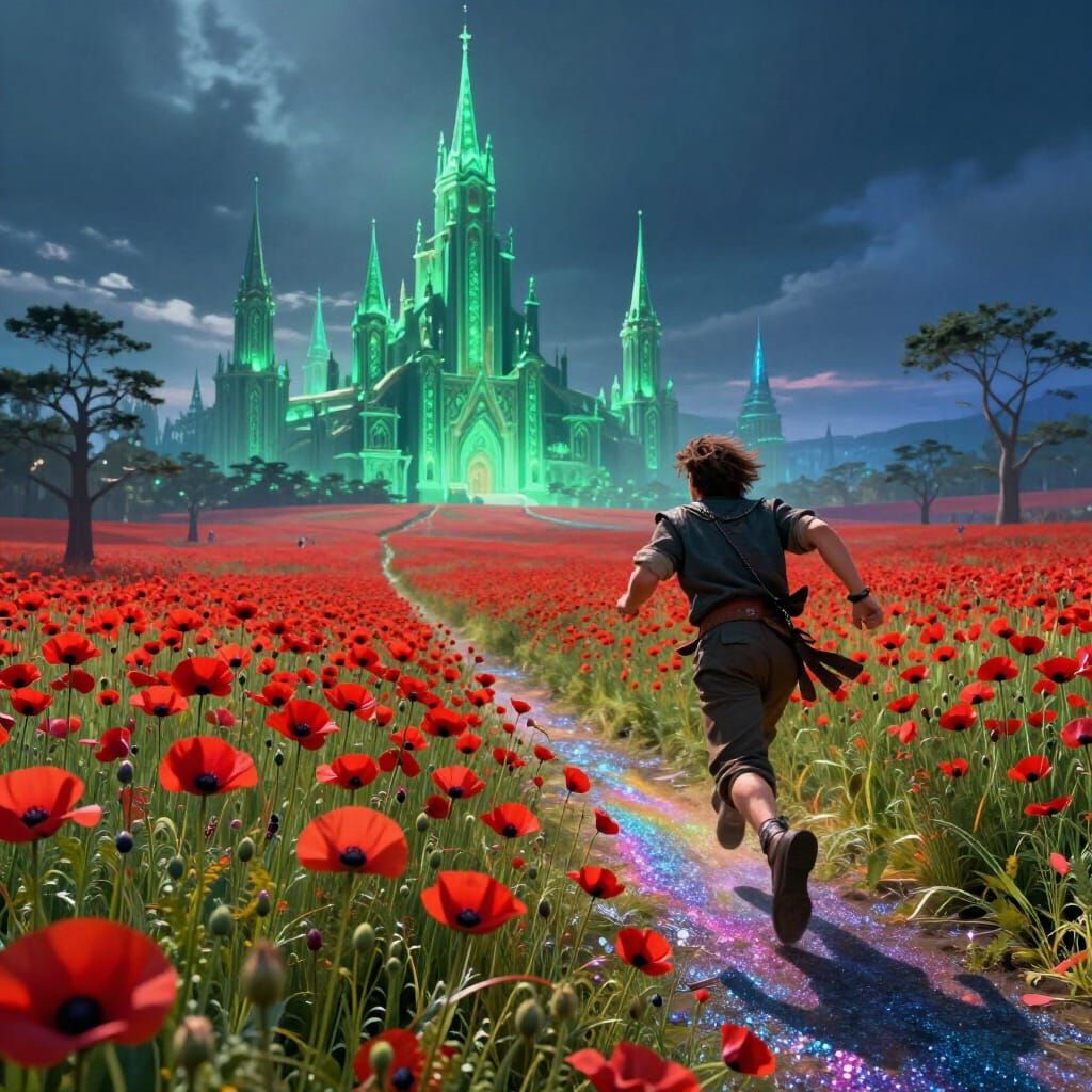 Tate Flees Poppy Fields to Emerald City in Cinematic Matte P...