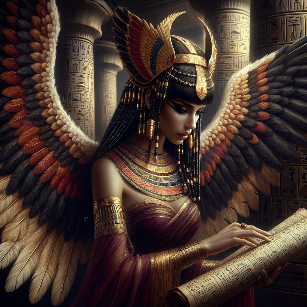 Ancient Egyptian Goddess of Wisdom Takes Flight
