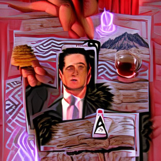 Tarot Card: Dale Cooper in Black Lodge