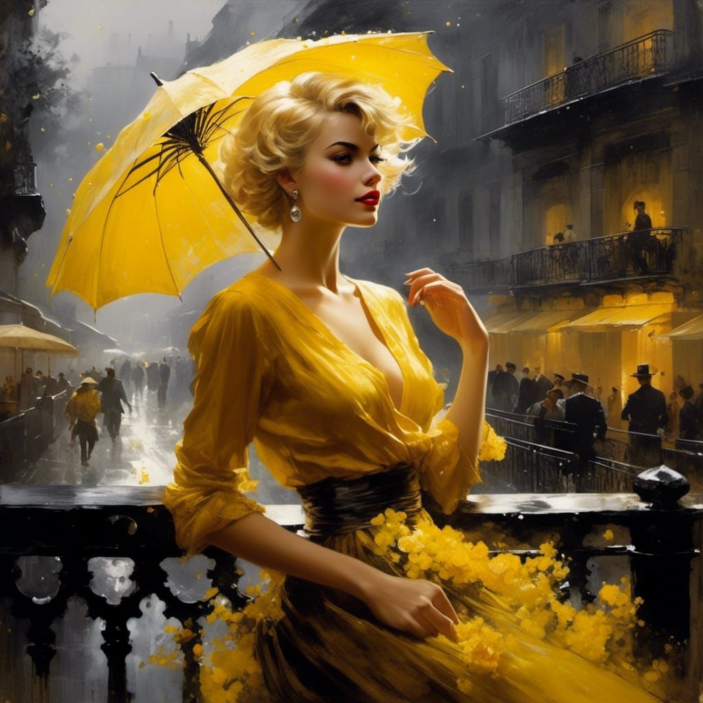 Noir Spanish Beauty in 1950s Style