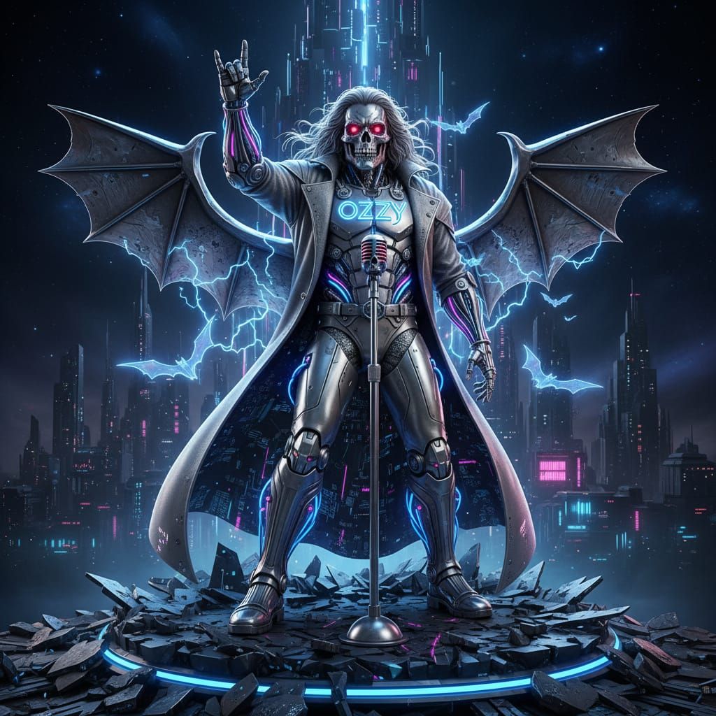 Cybernetic Ozzy Osbourne: A Digital Metal Tribute