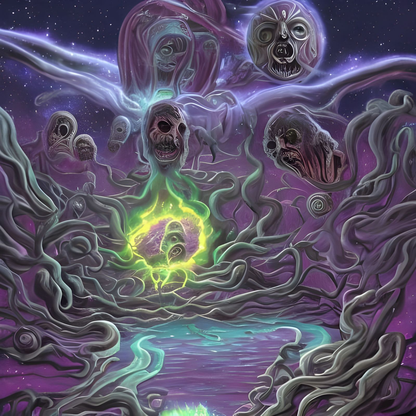 Cosmic Horror Generated by AI