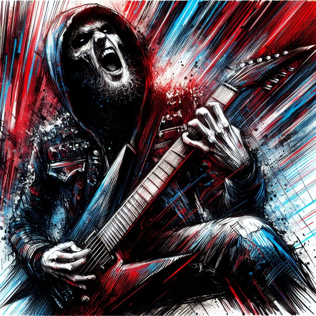 Gothic Heavy Metal Guitarist Shatters the Sky