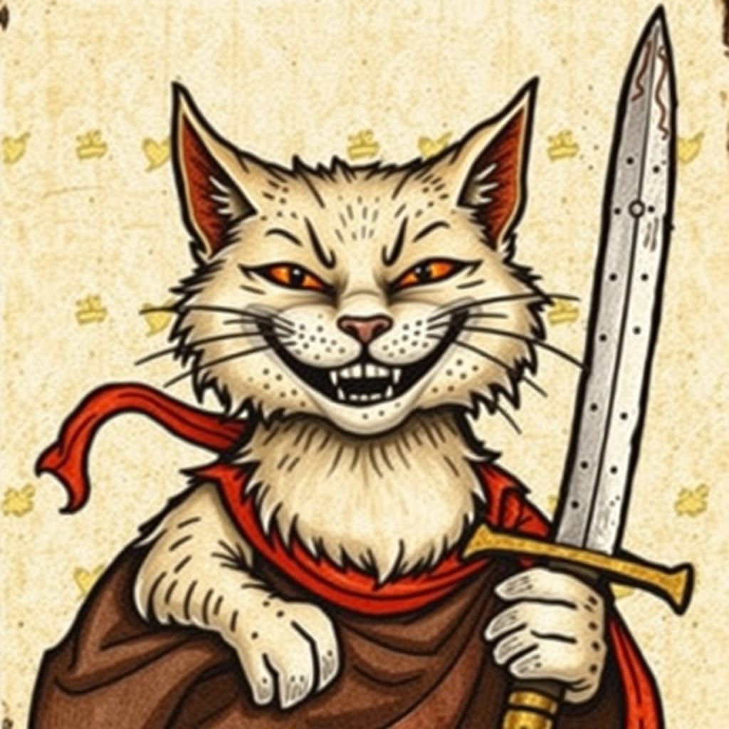 Brother Purrius, the Warrior Monk