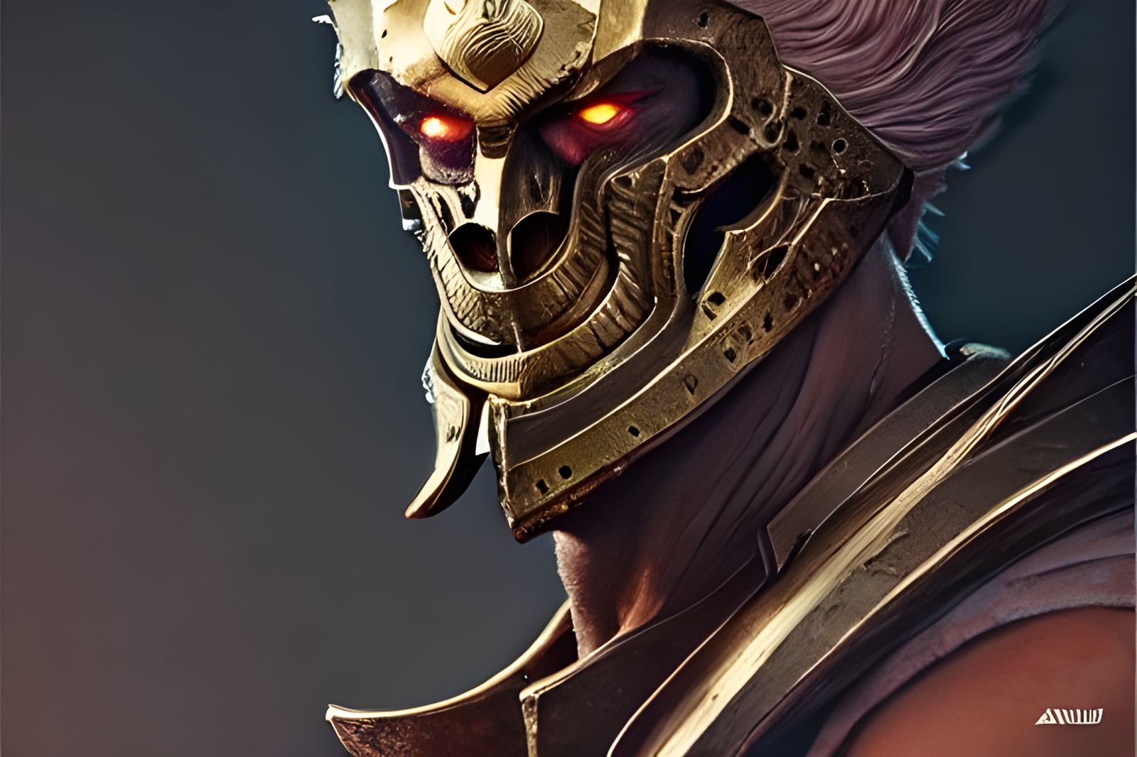 Hyperrealistic Ares God of War in 3D