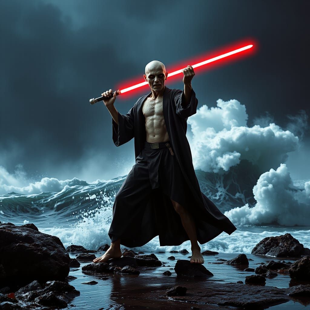 Zombie Sith Lord on Tempestuous Planet