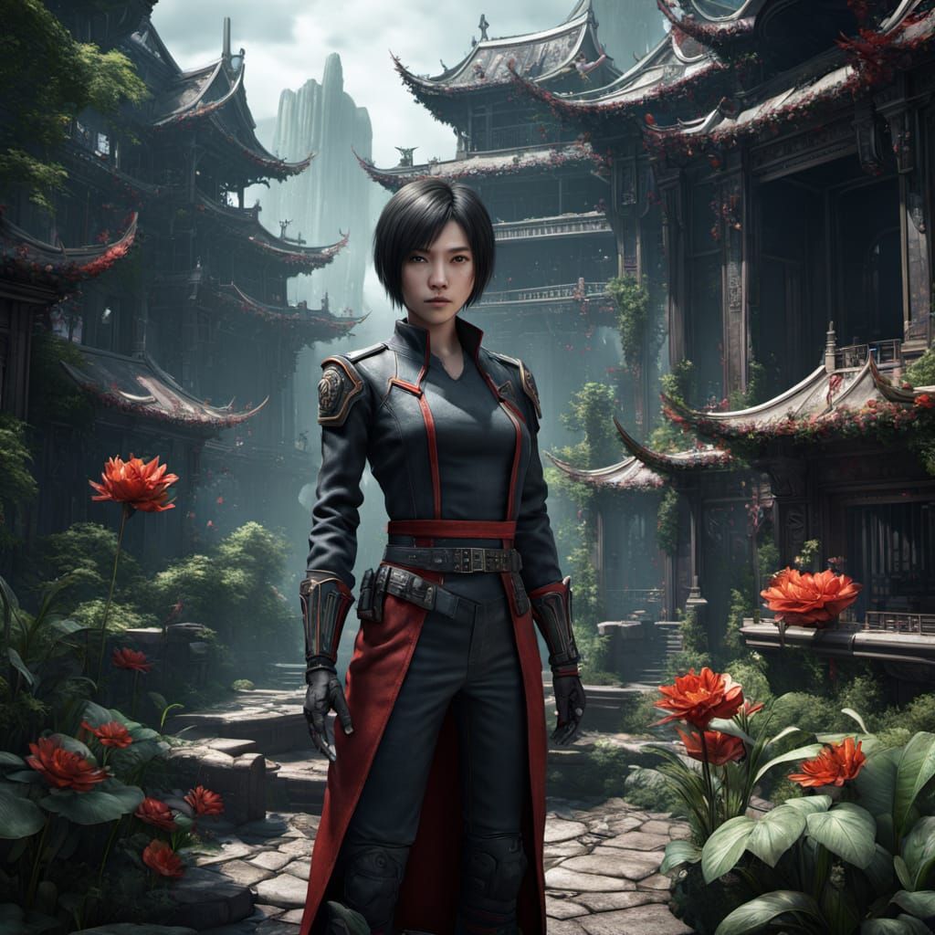 Ada Wong Fantasy Concept Art in Deep Color