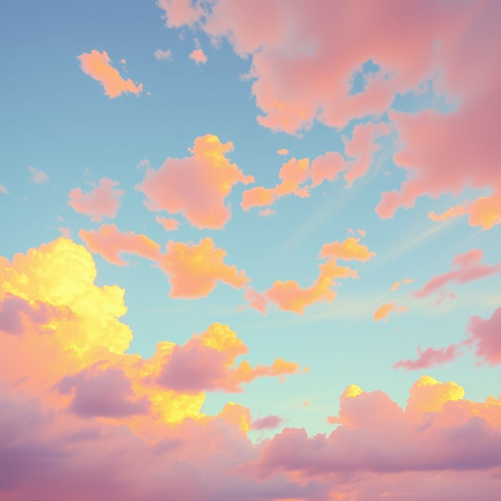 Vibrant Sunset in Impressionist Style