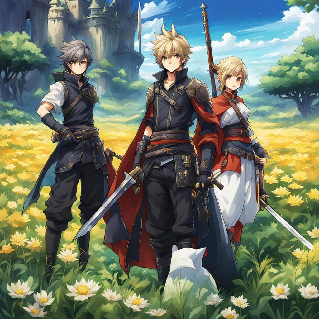 Pseudo 2D Game Background Assets in Anime Style