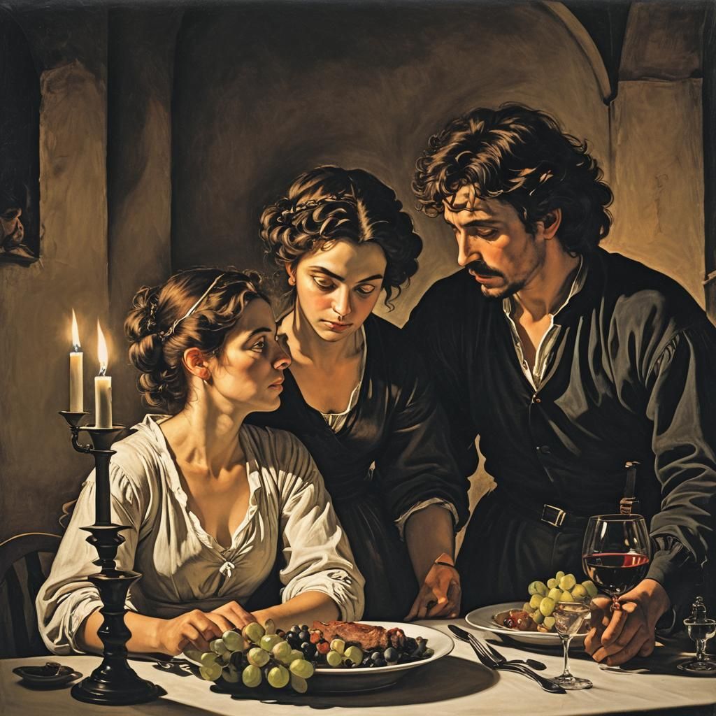 Romantic Candlelit Dinner in Baroque Style