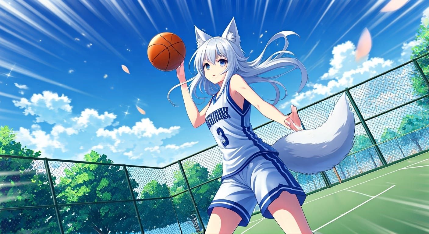 Anime Wolf Girl Slam Dunk Time-Stop Masterpiece