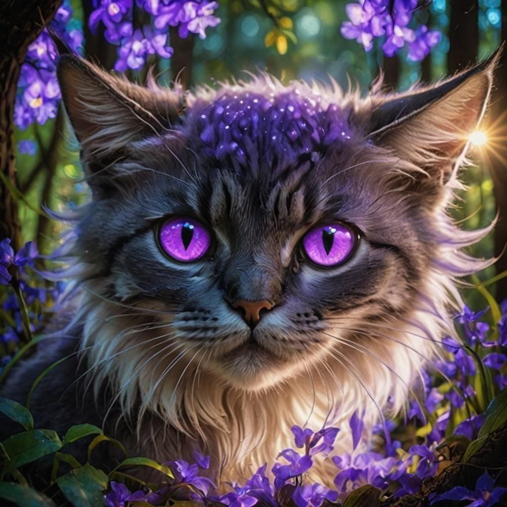 Intense Glowing Eyes in the Dark