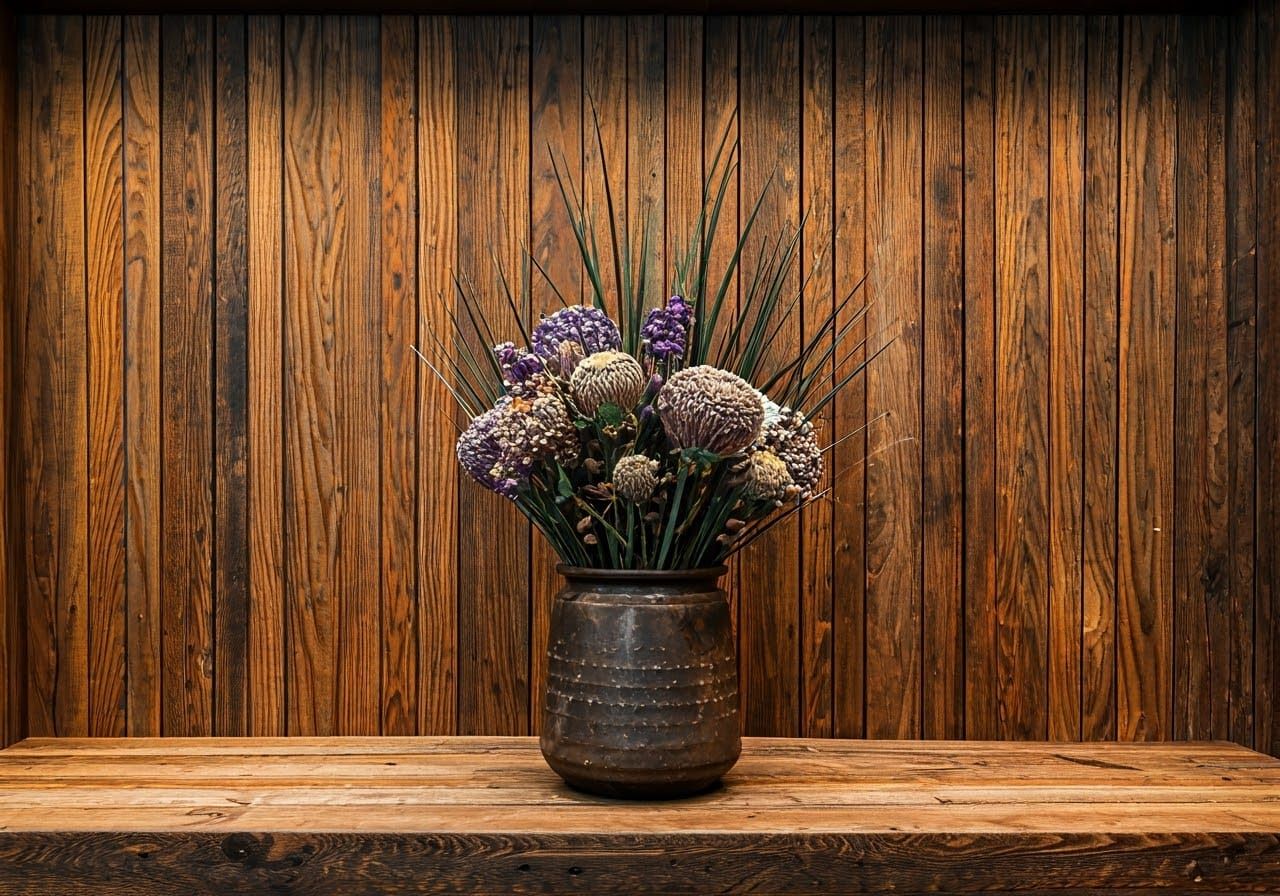 Modern Art Meets Rustic Charm