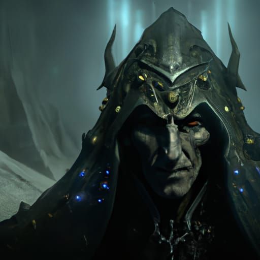 Detailed Portrait of Dark Lord in Unreal Engine 5