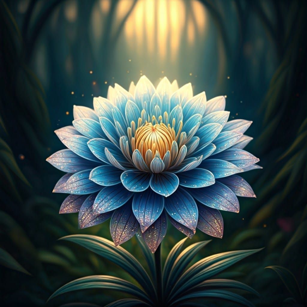 Ethereal Bloom in Whimsical Twilight