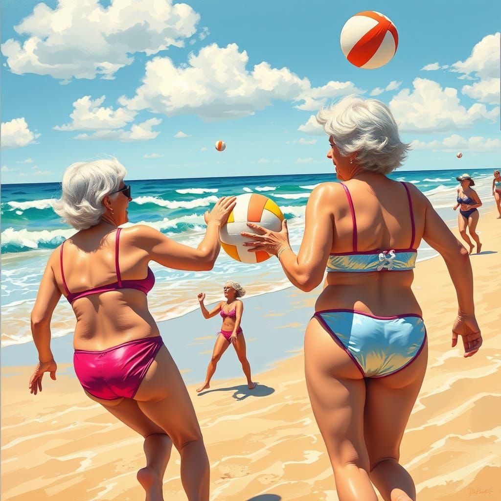 Silver-Haired Grandmothers in Chrome Bikinis: A Whimsical Be...