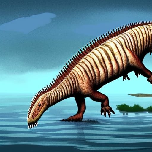 Spinosaurus Paleoart Reconstruction: A Prehistoric Illustrat...