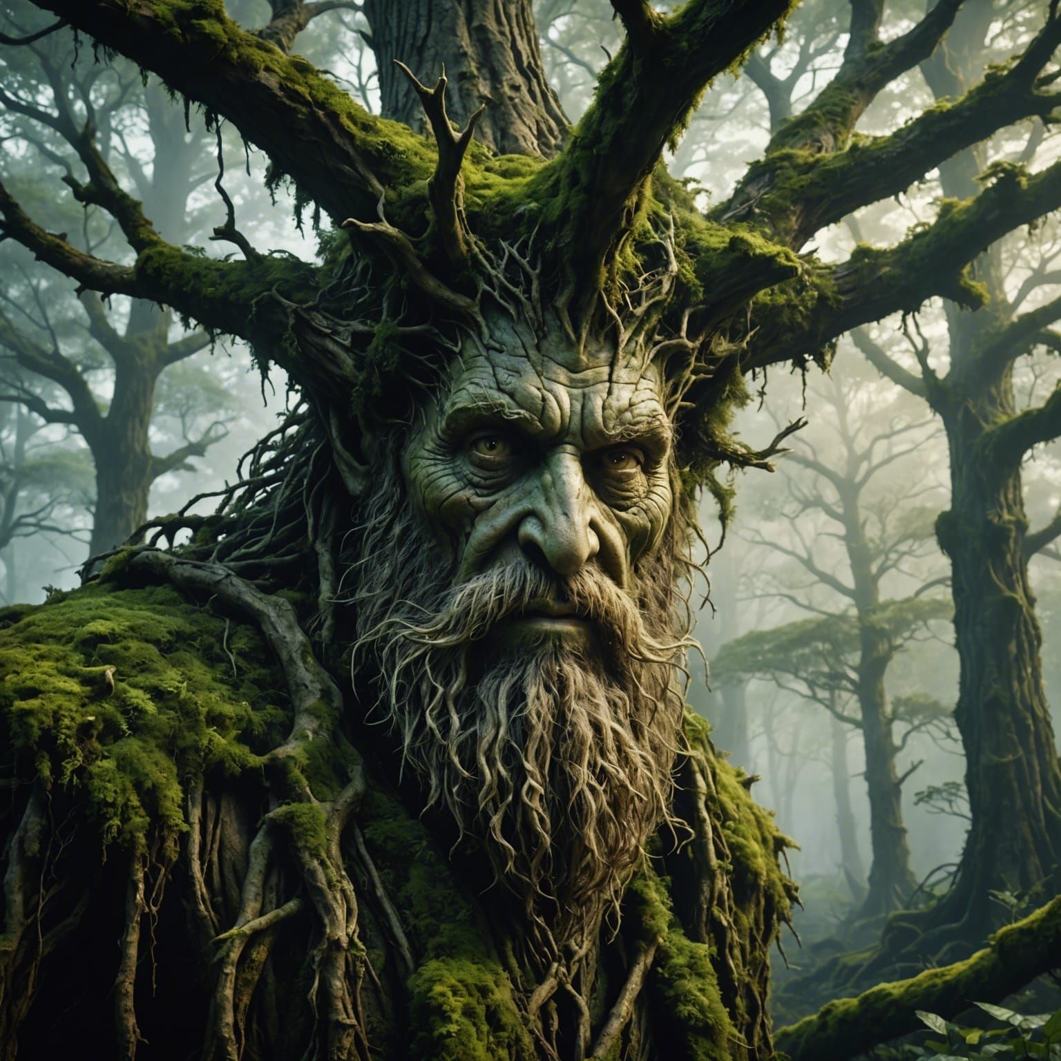 Mystic Forest: Treebeard's Epic Cinematic Portrait