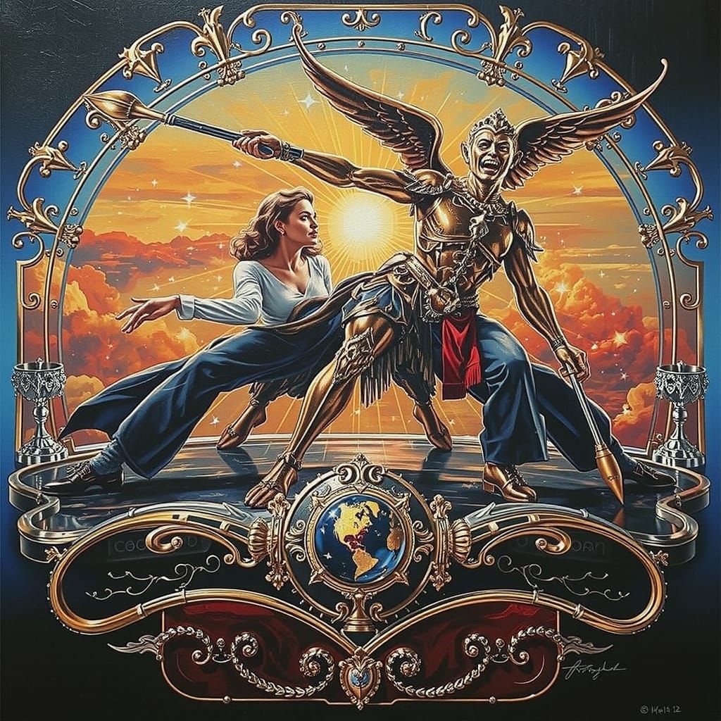 Exquisite Metallic Objects with Gold, Silver, and Chrome Acc...