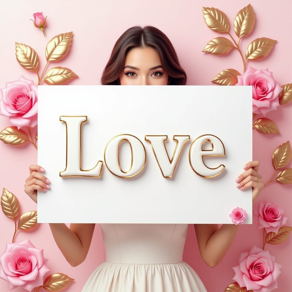 Love in Bloom: A Whimsical Romantic Scene