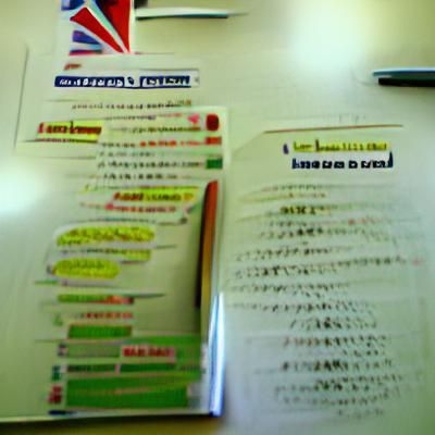 Visualisation of the concept of 'English lessons'
