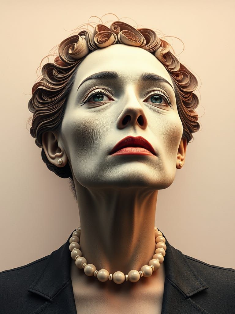 Surrealist Portrait of Depraved Opulence