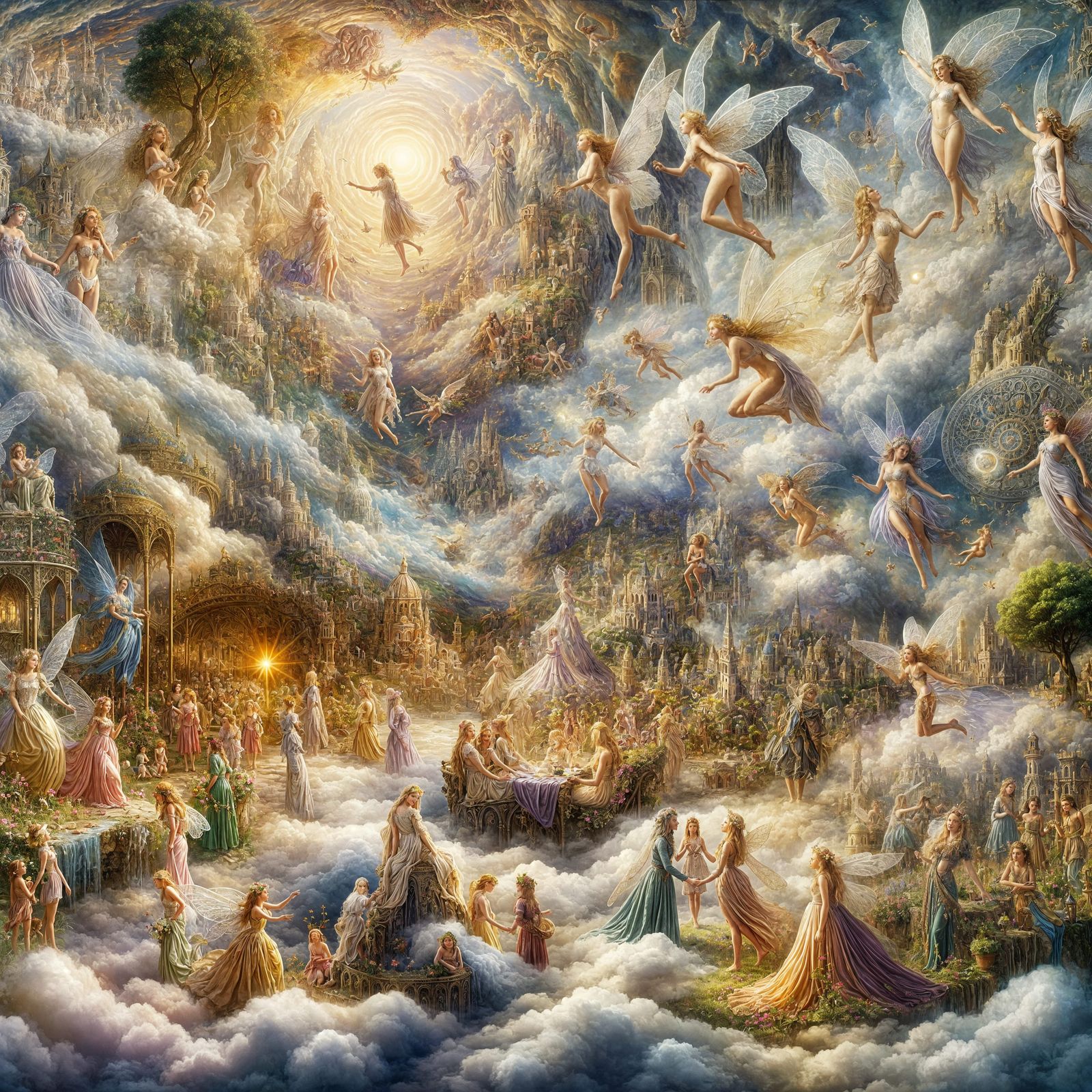 Ethereal Fairy Fair in Surrealist Style