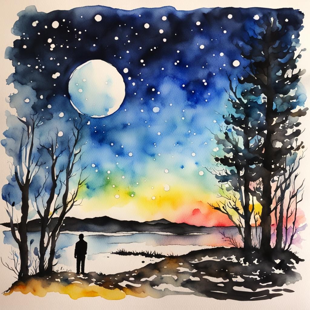 Farewell in Watercolor Art