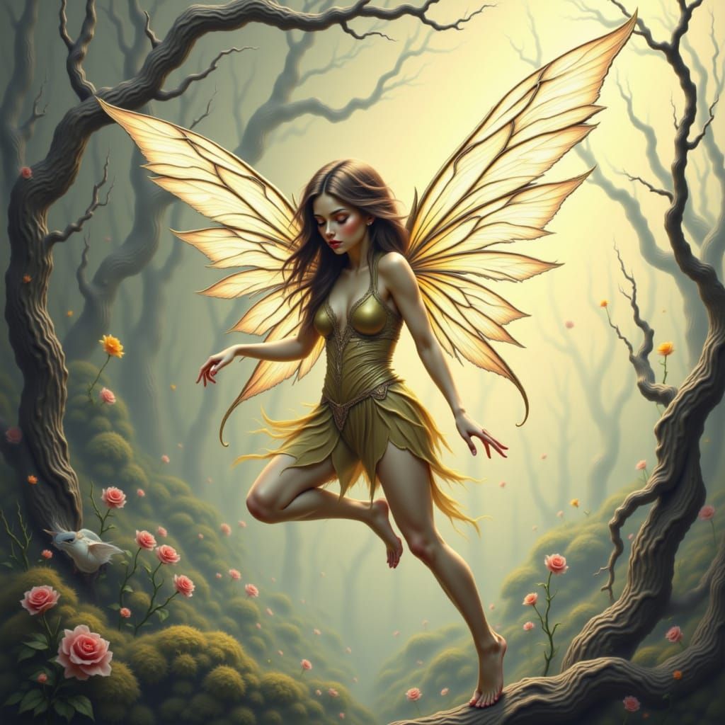 Ethereal Fairy in Flight