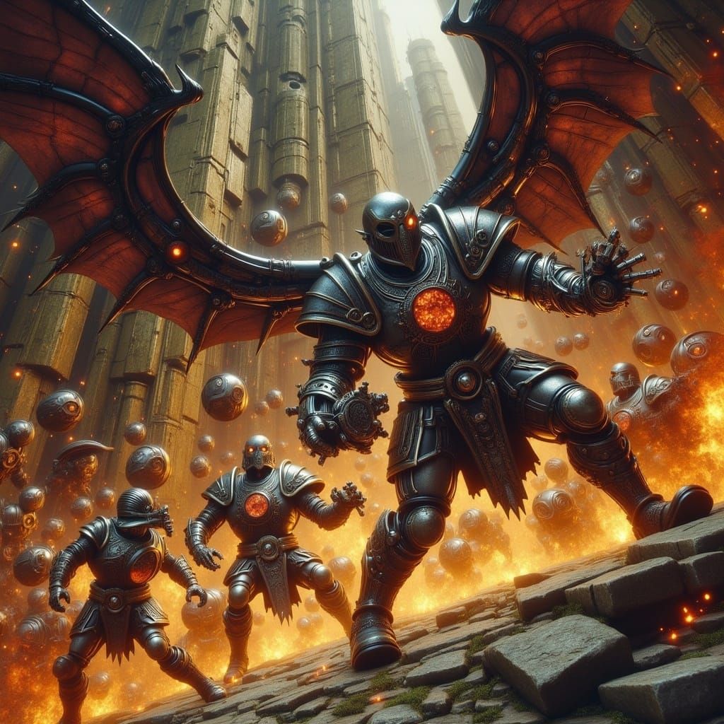 Gritty Steampunk Warriors Engage in Epic Battle