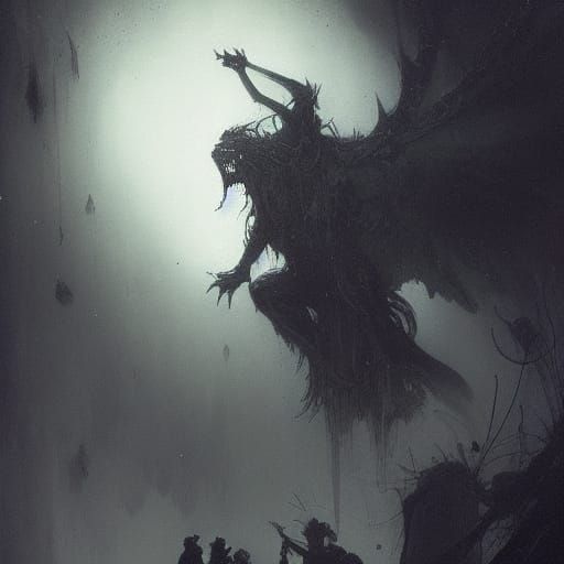 Video Game Disappointment in Doré Style