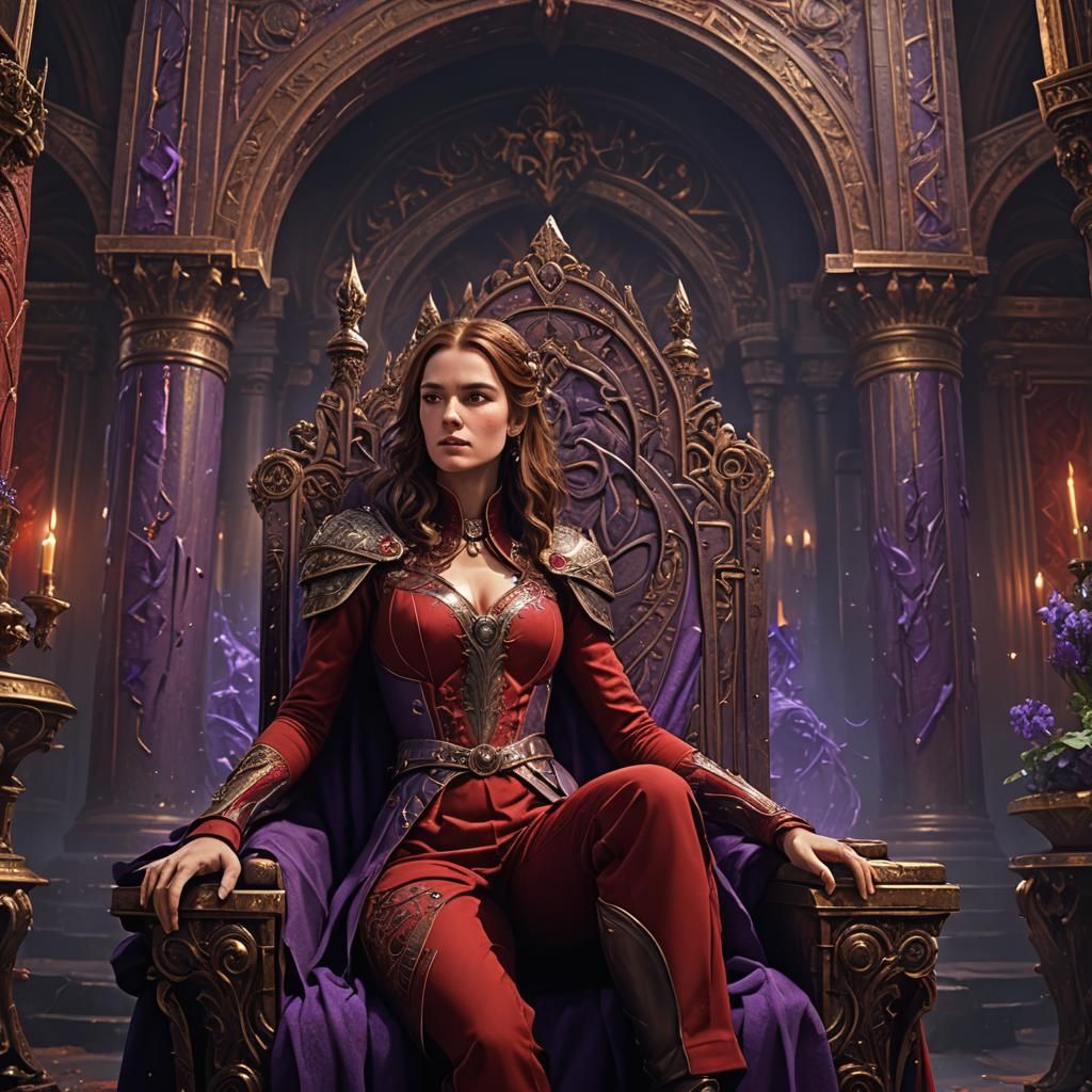 Rebecca in Poseidon's Throne Room: Fantasy Art