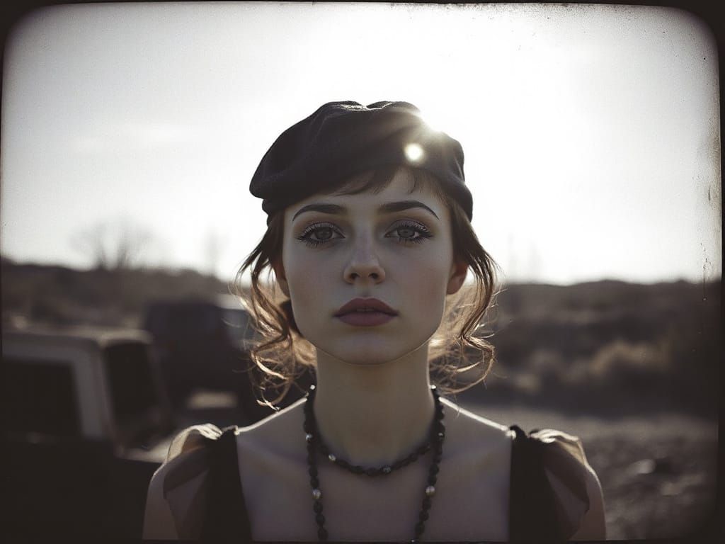 Mesmerizing Beauty in Shabby Chic Couture Portrait