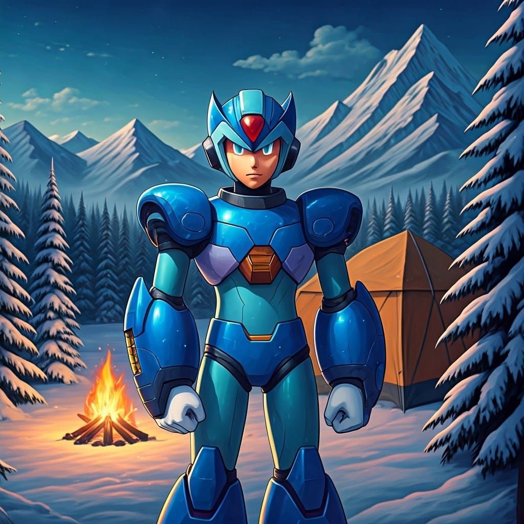Majestic Megaman X in Winter Wonderland, Inspired by Gundam ...