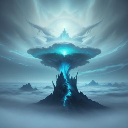 Ethereal Entity Drifting Through Neptune's Clouds