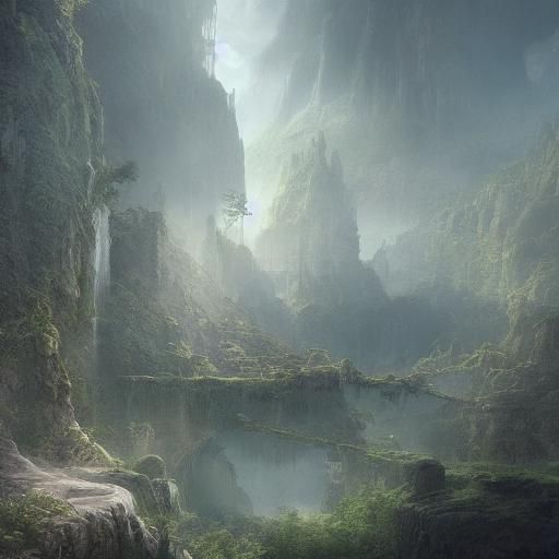 Magical Palace Interior: Epic Digital Matte Painting